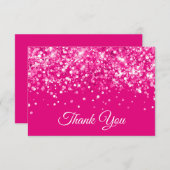 きらびやかなホットピンクスイーツ16 サンキューカード (正面/裏面)