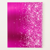 きらびやかなホットピンクフォイルのスワッシュシグネチャー プランナー手帳 (裏面)