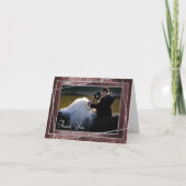 きらびやかなミニマリズム |カシスパープルグリッター写真 サンキューカード (正面)