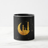 きらびやかなモスクおよび月のコーヒー・マグ マグカップ (中央)