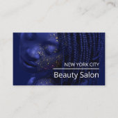 きらびやかなモデル、ビューティシャン、美しいサロン 名刺 (正面)