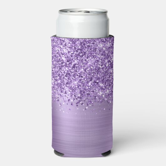 きらびやかなライトパープルGlamスクリプト名 スリム缶クーラー (Seltzer裏面)