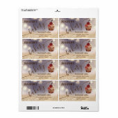 きらびやかなヴィンテージカップケーキシェフスクリプトベーカリー ラベル (フルシート)