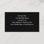 きらびやかな上品なメイクアップアーティストの名刺 名刺 (裏面)