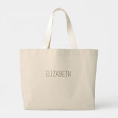 きらびやかな光と夜メリークリスマスツリー ラージトートバッグ (裏面)