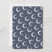 きらびやかな小さな星の誕生日パーティー招待状 (裏面)