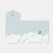 きらびやかな小さな星の青の赤ちゃんシャワー フェイバーボックス (折り畳みなし)