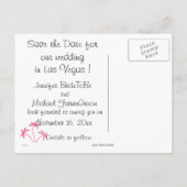 きらびやかな手のひらラスベガス日付を保存 案内ポストカード (裏面)