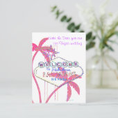 きらびやかな手のひらラスベガス日付を保存 案内ポストカード (スタンド正面)