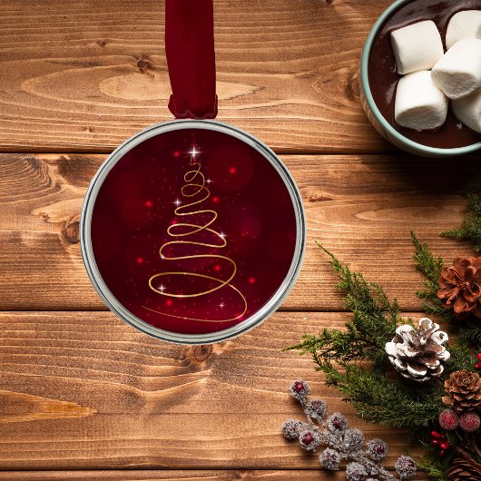 きらびやかな抽象芸術クリスマスツリーオーナメント メタルオーナメント