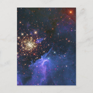 きらびやかな星団と星間ガス雲 ポストカード