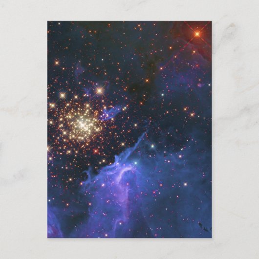 きらびやかな星団と星間ガス雲 ポストカード (正面)
