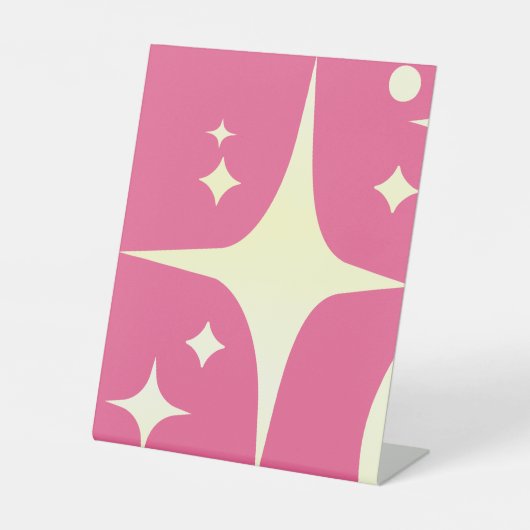 きらびやかな星、無限デジタル時代のビーコン 台座サイン (正面)