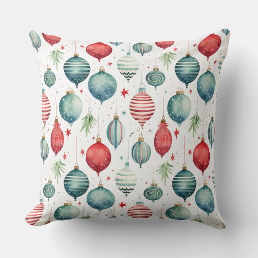 きらびやかな木の上の宝物クリスマス クッション (正面)