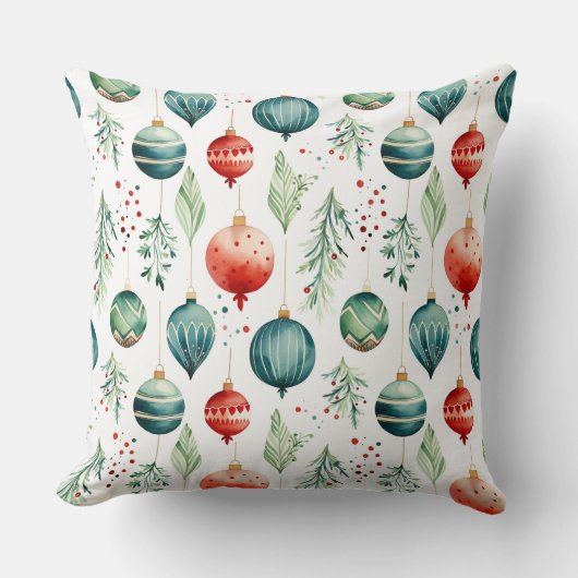 きらびやかな木の上の宝物クリスマス クッション (正面)