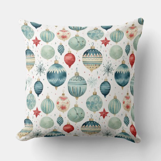 きらびやかな木の上の宝物クリスマス クッション (正面)