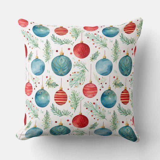 きらびやかな木の上の宝物クリスマス クッション (正面)