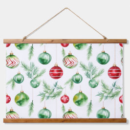 きらびやかな木の上の宝物クリスマス 吊り下げ型タペストリー