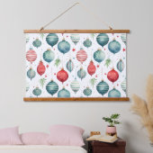 きらびやかな木の上の宝物クリスマス 吊り下げ型タペストリー (寝室)