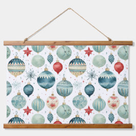 きらびやかな木の上の宝物クリスマス 吊り下げ型タペストリー