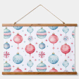 きらびやかな木の上の宝物クリスマス 吊り下げ型タペストリー