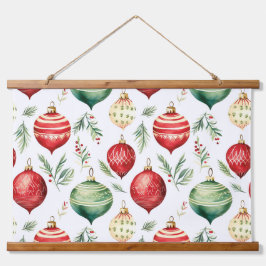 きらびやかな木の上の宝物クリスマス 吊り下げ型タペストリー