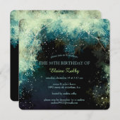 きらびやかな森の30歳誕生日パーティー 招待状 (正面/裏面)