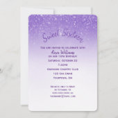 きらびやかな甘い16誕生日パーティー 招待状 (正面)