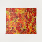 きらびやかな秋メープル葉の タペストリー (正面(横))