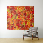 きらびやかな秋メープル葉の タペストリー (インサイチュ(横))