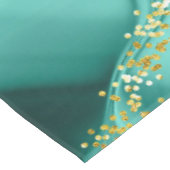 きらびやかな紫、アクアブルー、エメラルドグリーングラデーション テーブルクロス (アングル)