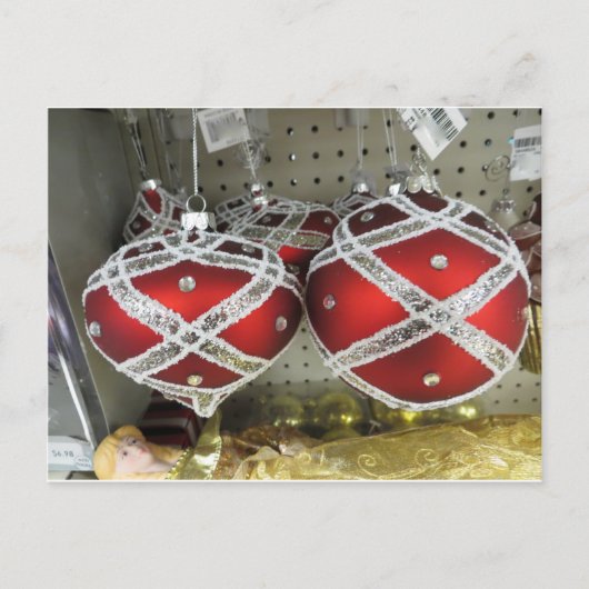 きらびやかな赤い球根 ポストカード (正面)