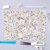 きらびやかな金ゴールドのピンクの黒の紙吹雪の点 薄葉紙 (クラフト)