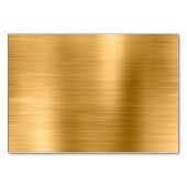 きらびやかな金ゴールドの横名座席表 テーブルナンバー (裏面)