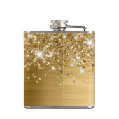 きらびやかな金ゴールドグモノグラムのラム フラスク (裏面)