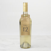 きらびやかな金ゴールドグラムテーブル番号 ボトルネックタグ (ボトル)