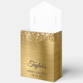 きらびやかな金ゴールドグラムSweet sixteen フェイバーボックス (見開き)