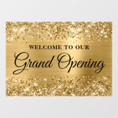 きらびやかな金ゴールドグランドオープンへようこそ ウィンドウサイン (シート)