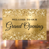 きらびやかな金ゴールドグランドオープンへようこそ ウィンドウサイン (シート2)