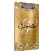 きらびやかな金ゴールドファンシーモノグラム クリップボード (右)