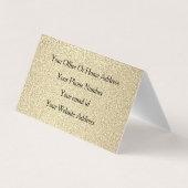 きらびやかな金ゴールドブラックヘアメイクアップモダンスパ2023 名刺 (裏面)