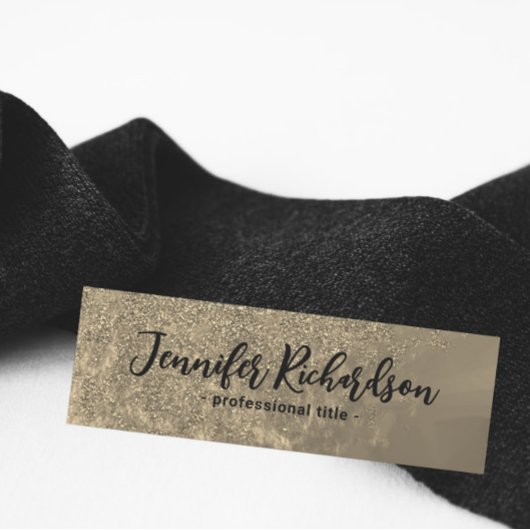 きらびやかな金ゴールドメタリックファンシーシックな書道 名札