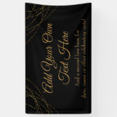 きらびやかな金ゴールドライトストリング独自の文字を追加 横断幕 (縦)