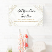 きらびやかな金ゴールドライトストリング独自の文字を追加 横断幕 (インサイチュ)