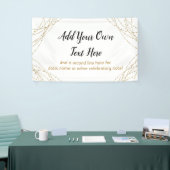 きらびやかな金ゴールドライトストリング独自の文字を追加 横断幕 (トレードショー)