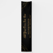 きらびやかな金ゴールドライトストリング独自の文字を追加 横断幕 (縦)