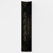 きらびやかな金ゴールドライトストリング独自の文字を追加 横断幕 (縦)