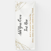 きらびやかな金ゴールドライトストリング独自の文字を追加 横断幕 (縦)