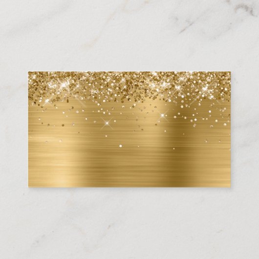 きらびやかな金ゴールド結婚50周年 プレイスカード (裏面)