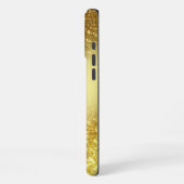 きらびやかな金パーソナライズされた色 iPhoneケース (左側面)